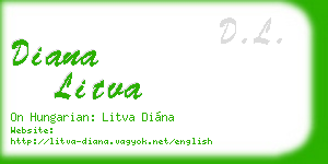 diana litva business card
